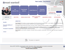 Tablet Screenshot of en.mostwanted.pl